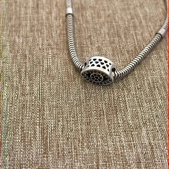 S925 Stamped Evil Eye Charm - Picture 5 of 7